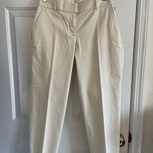 J. Crew Factory Ankle Pants size 6 - Natural/Cream